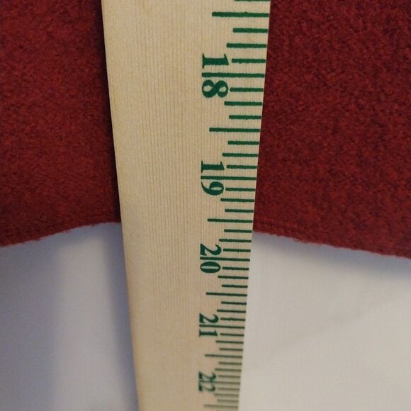 Willi Smith Women’s Cropped Cardigan Sz PL Red 100% Wool Button Up Warm Sweater - Picture 3 of 6